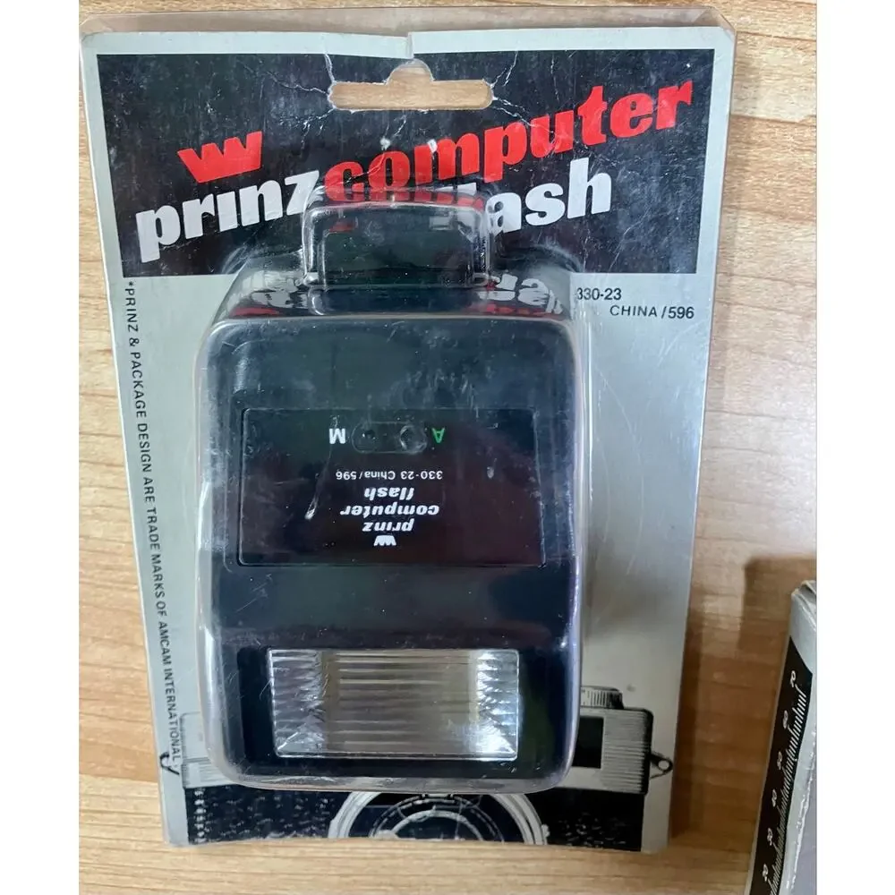 Prinz Computer Flash and Vivitar Wide Angle Lens Hood